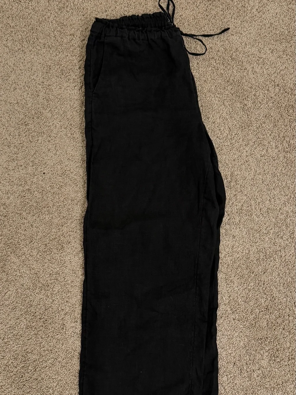 J. Crew Black Linen Pants